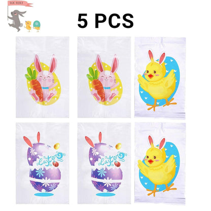 Jumping Sack Race Bags 5pcs Set for Outdoor Garden Party Family Group Activity Game - Rabbit