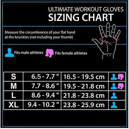 Weight Lifting Training Gloves Women Men Fitness Sports Body Building Gym Gloves - S