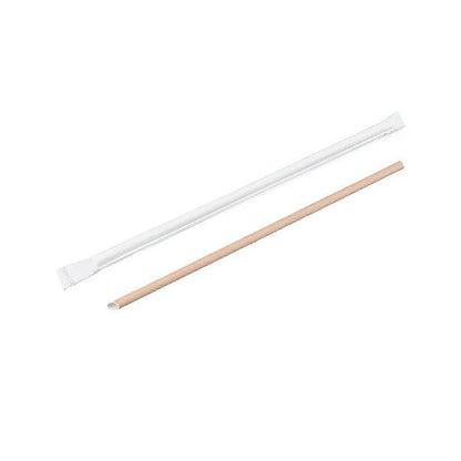 1000-2000pcs Colourful Paper Drinking Straws FOIL Metallic Party - Kraft-6*190mm 2000PCS