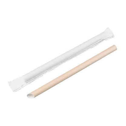 1000-2000pcs Colourful Paper Drinking Straws FOIL Metallic Party - White-6*190mm 2000PCS