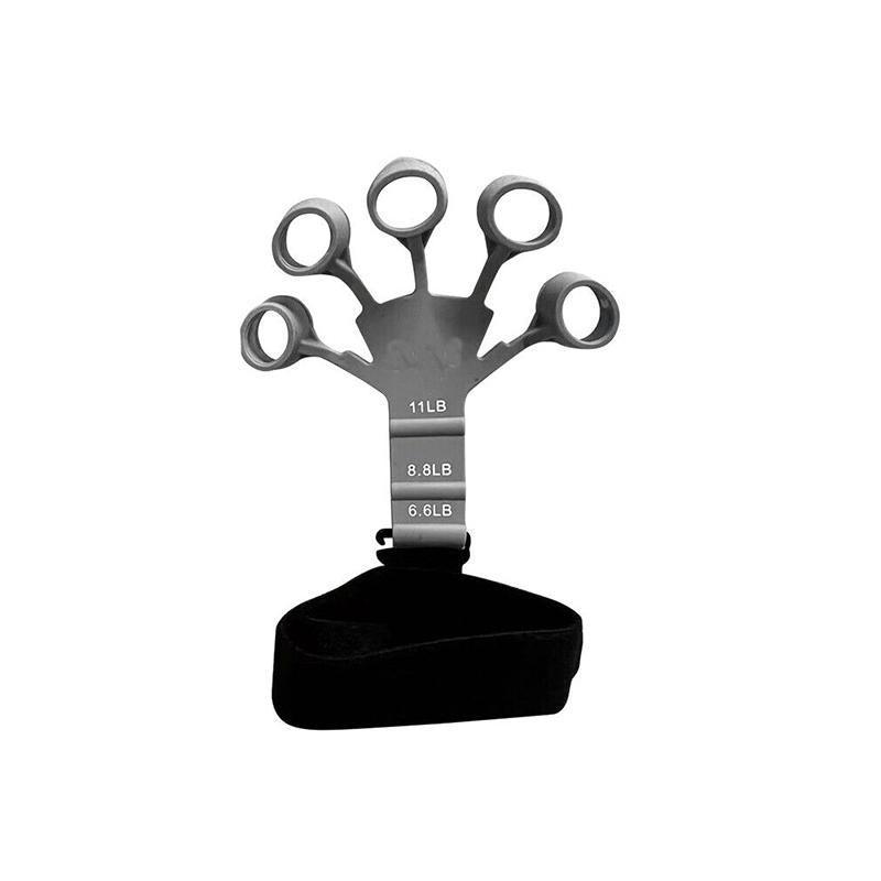 Finger Exerciser Strength Gripper Forearm Trainer Hand Grip Strengthener Therapy - 1# Black (21LB)