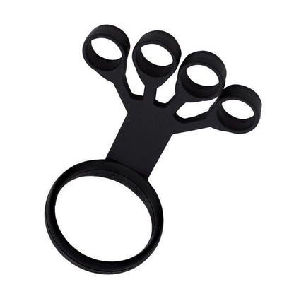 Finger Exerciser Strength Gripper Forearm Trainer Hand Grip Strengthener Therapy - 2# Black (21LB)
