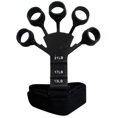 Finger Exerciser Strength Gripper Forearm Trainer Hand Grip Strengthener Therapy - 2# Grey (11LB)