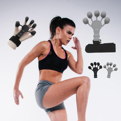 Finger Exerciser Strength Gripper Forearm Trainer Hand Grip Strengthener Therapy - 3# Blue (Medium Strength)