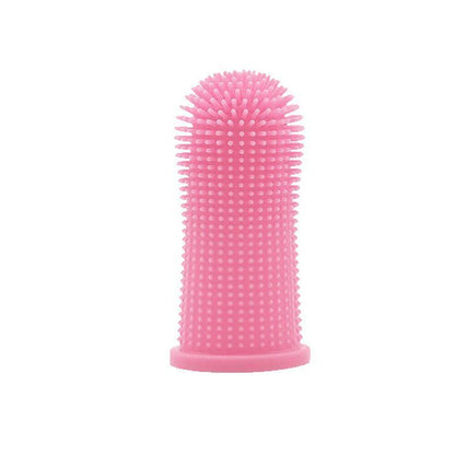 Premium Oral Care Dog Cat Toothbrush Finger Toothbrush Finger Silicone - Blue