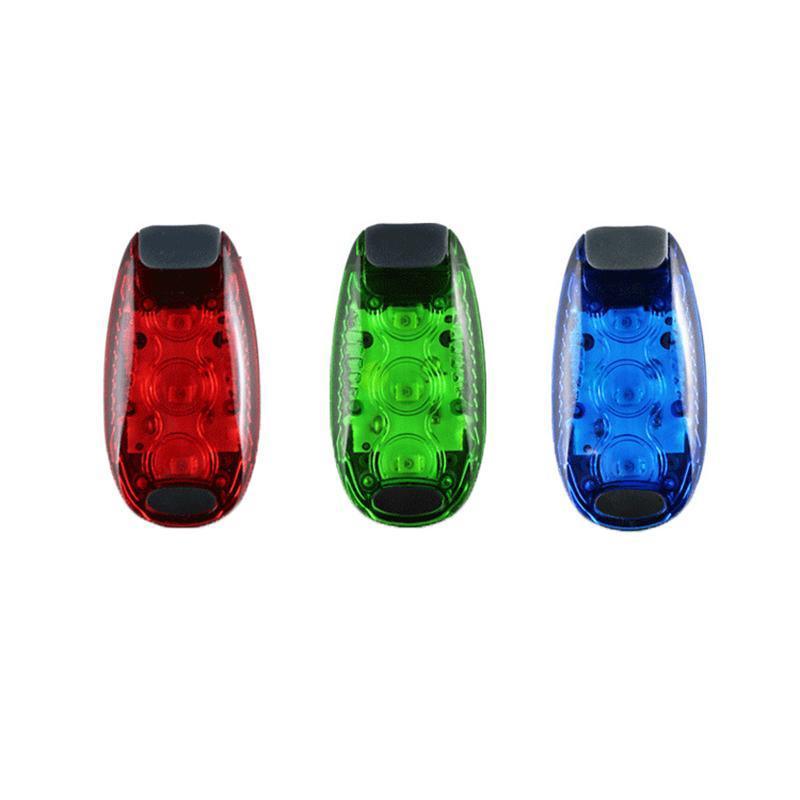 LED Warning Lamp Tail Light for Bicycle Helmet Rear Cycling Running Use - Green