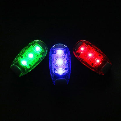 LED Warning Lamp Tail Light for Bicycle Helmet Rear Cycling Running Use - Green