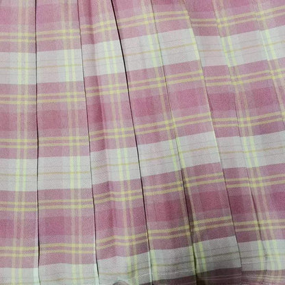 Women Girls School Pleated Skirt Summer High Waist  Tartan Short Skirt AU Stock - 2XL