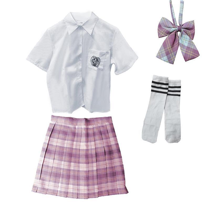 Women Girls School Pleated Skirt Summer High Waist  Tartan Short Skirt AU Stock - 2XL