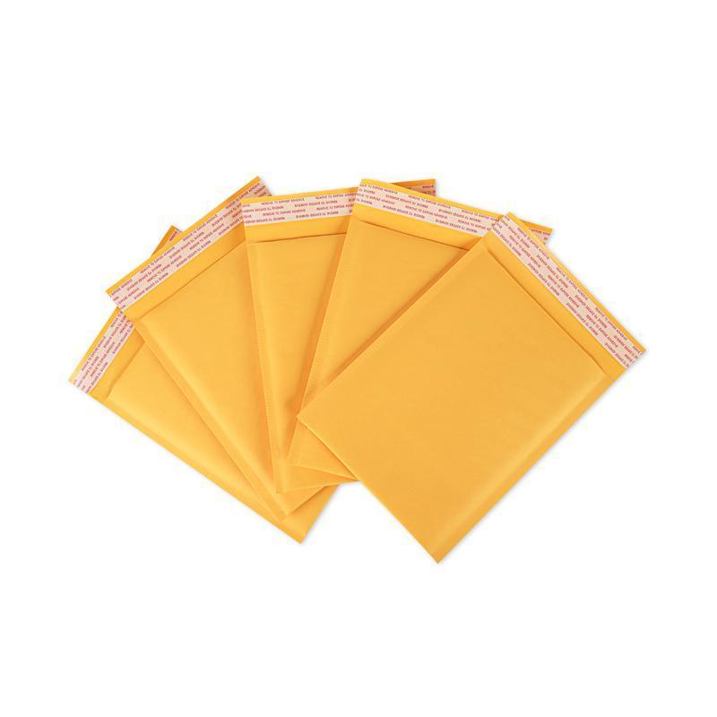 25PCS Poly Bubble Mailer Yellow Colour Multi-Size Plastic Padded Bag - 25PCS-13*23CM