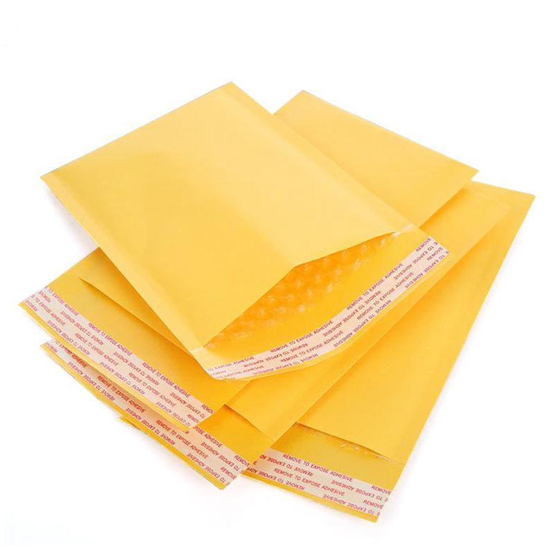 25PCS Poly Bubble Mailer Yellow Colour Multi-Size Plastic Padded Bag - 25PCS-18*18CM