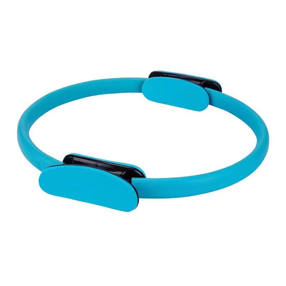 6 Colours Pilates Yoga Ring Magic Circle Fitness Equipment for Toning Slim Legs - Grey