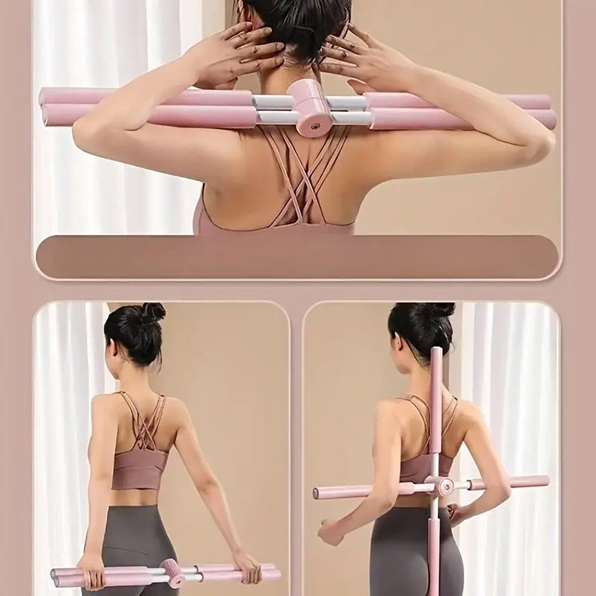 Yoga Posture Corrector Stick Back Trainer Hunchback Correction Support Tool - Green