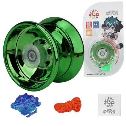 Alloy Metal Professional YoYo Bundle Bearing Ball Toy for Boys Gift - Green