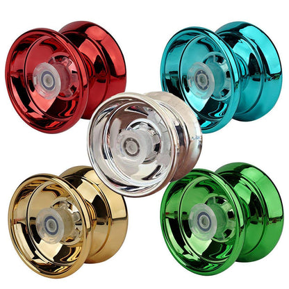 Alloy Metal Professional YoYo Bundle Bearing Ball Toy for Boys Gift - Red