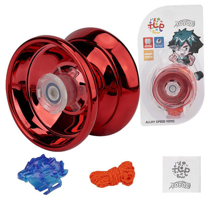 Alloy Metal Professional YoYo Bundle Bearing Ball Toy for Boys Gift - Silver