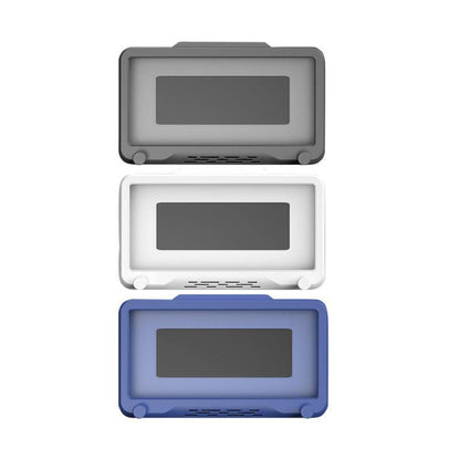 Wall Mounted Phone Holder for Bathroom Shower Waterproof Touch Screen Case - Blue