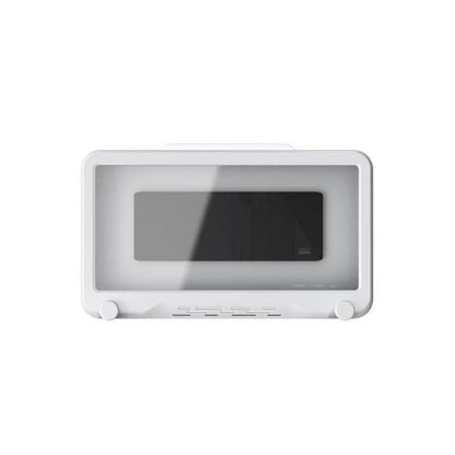 Wall Mounted Phone Holder for Bathroom Shower Waterproof Touch Screen Case - White