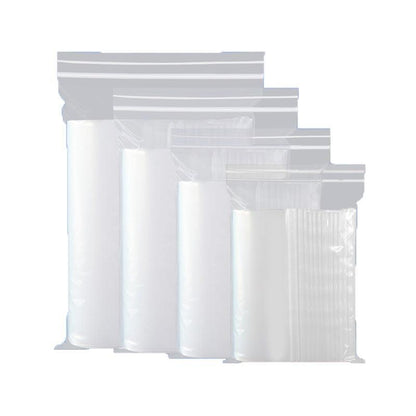 100X Bulk Clear Resealable PE Plastic Zip Bags - 20*28cm 100PCS