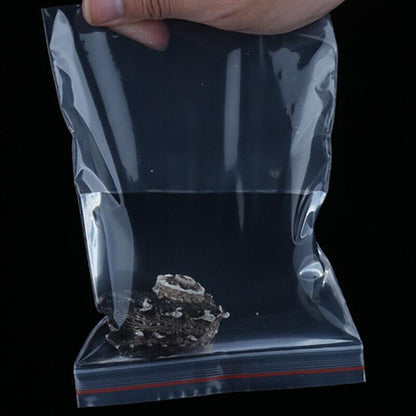100X Bulk Clear Resealable PE Plastic Zip Bags - 5*7cm 100PCS