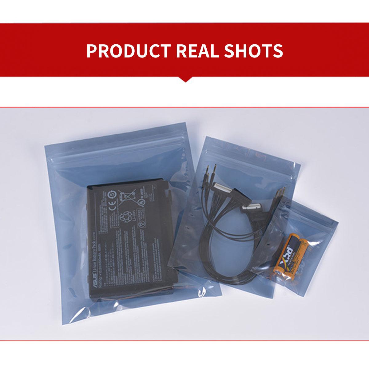 Plastic Self Sealing Bags 100PCS 5Sizes Anti Static Semi Transparent Resealable - 6x9cm