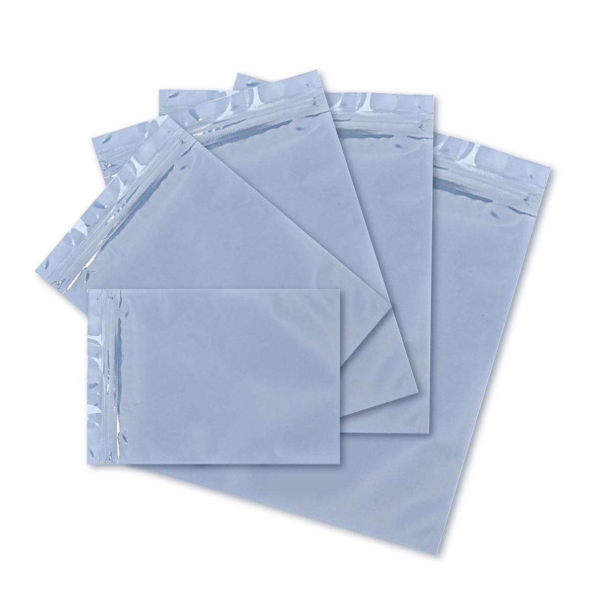Plastic Self Sealing Bags 100PCS 5Sizes Anti Static Semi Transparent Resealable - 10x15cm
