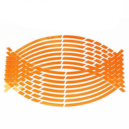 18inch Reflective Rim Tape Wheel Stripe Decal Trim Sticker For Car Motorcycle - Reflective Green