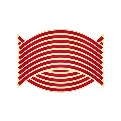 18inch Reflective Rim Tape Wheel Stripe Decal Trim Sticker For Car Motorcycle - Break-Reflective Red