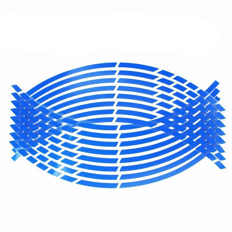 18inch Reflective Rim Tape Wheel Stripe Decal Trim Sticker For Car Motorcycle - Break-Reflective Red