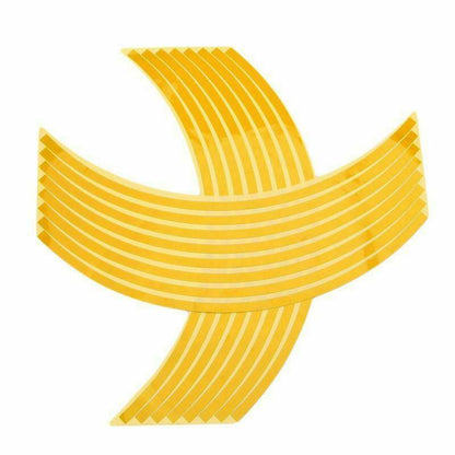 18inch Reflective Rim Tape Wheel Stripe Decal Trim Sticker For Car Motorcycle - Break-Reflective Orange