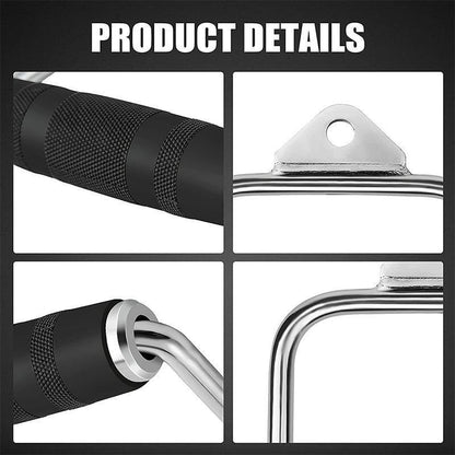Cable Pulley Attachment Tricep Rope V Grip LAT Pull Down Gym Accessory - Rotation Close Grip Triangle