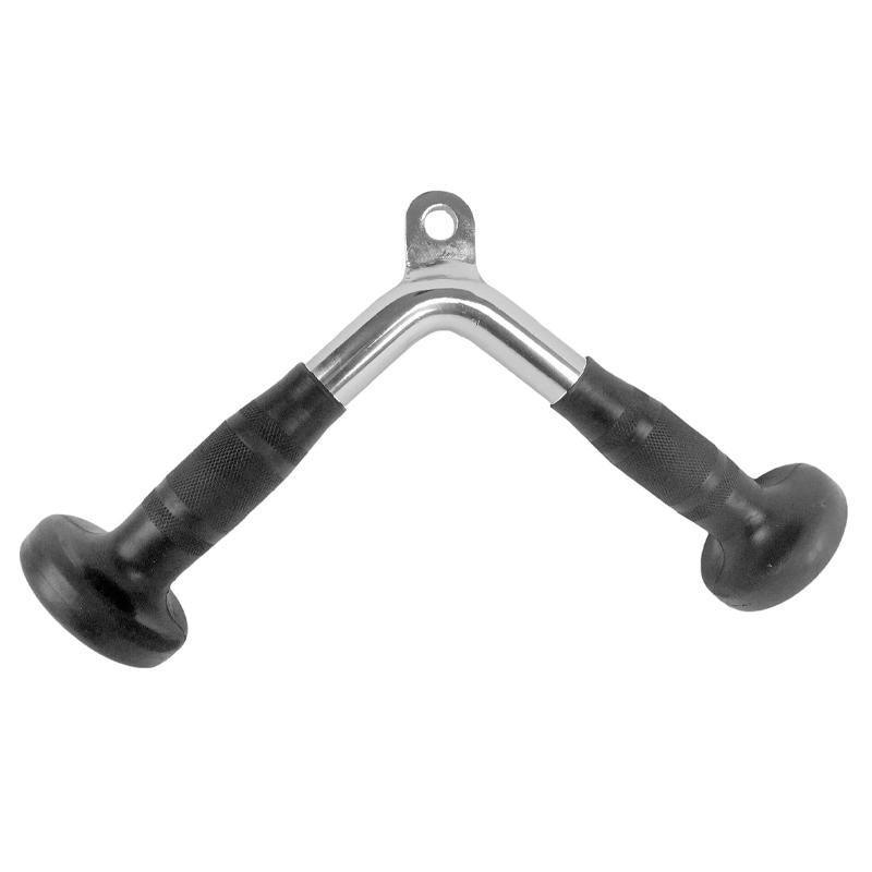 Cable Pulley Attachment Tricep Rope V Grip LAT Pull Down Gym Accessory - EZ Curl Pull-Down Bar