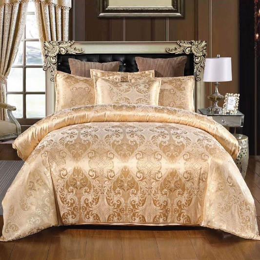 Dreamfields - Golden Royal Quilt Cover Set - (2pcs, Single Size)