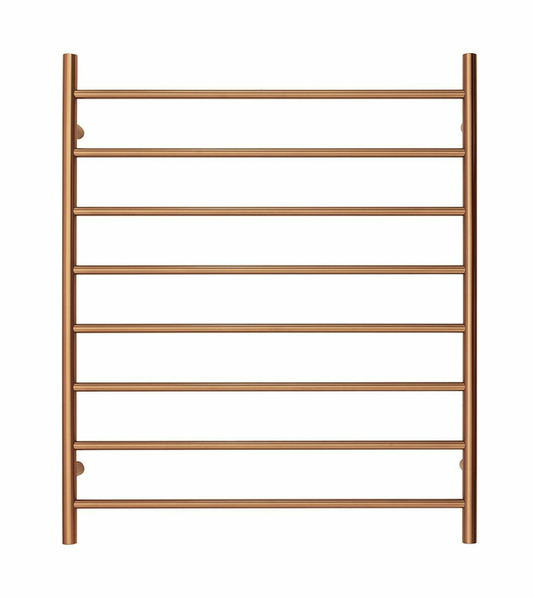 Premium Polished Rose Gold Towel Rack - 8 Bars, Round Design, AU Standard, 1000x850mm Wide