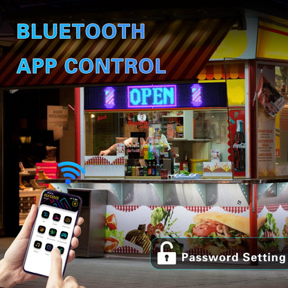 Programmable LED Matrix Panel Flexible Screen IP65 with APP Control 120*595mm