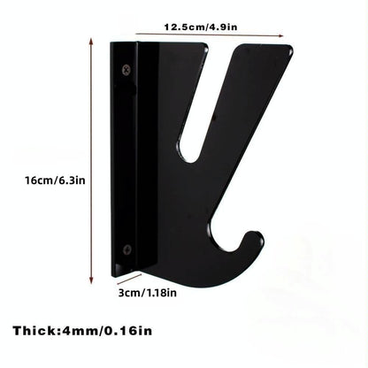 Wall Mount Bracket for Four-wheel Skateboards - 1 Pair