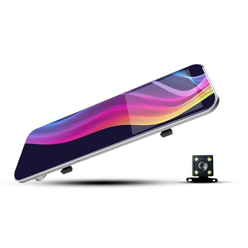 Hd Dual Record Lens Car Rear View Mirror with 5 Screen - A6 Driving Recorder