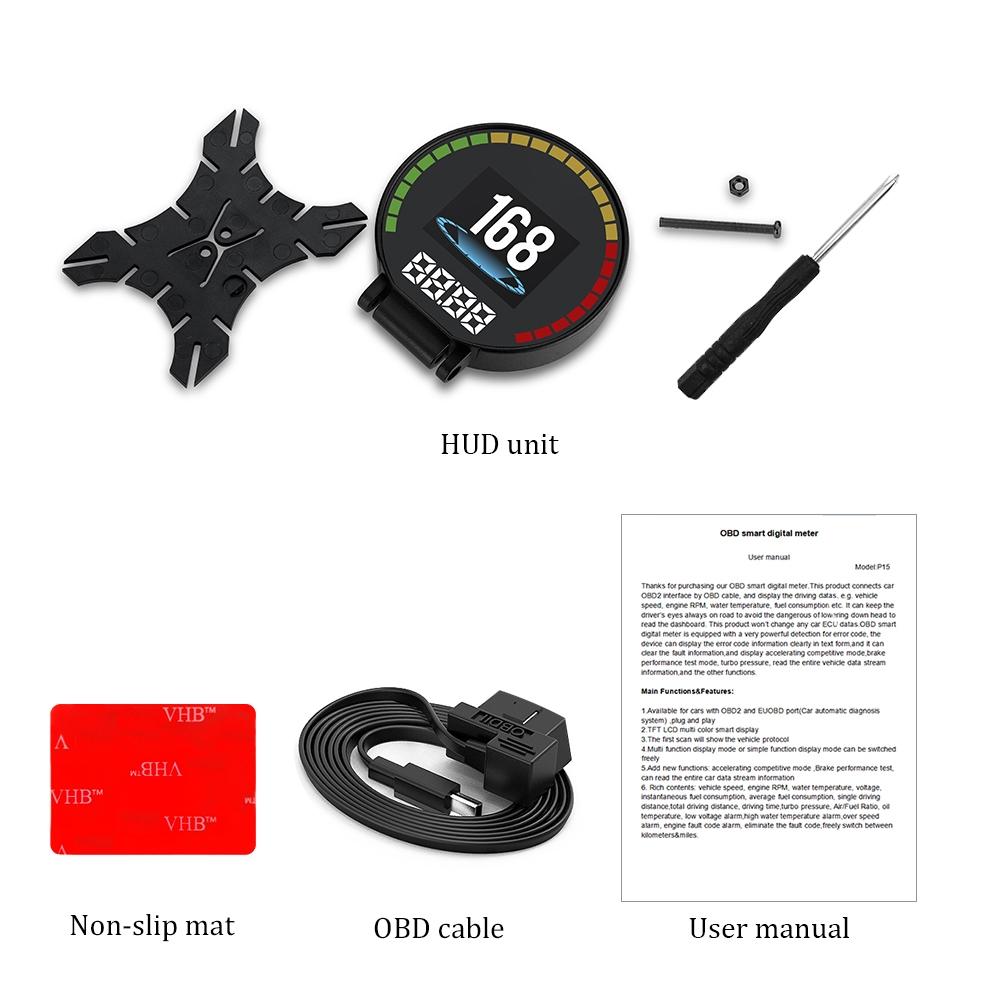 Car Hud Head Up Display Water Temp Speed Voltage