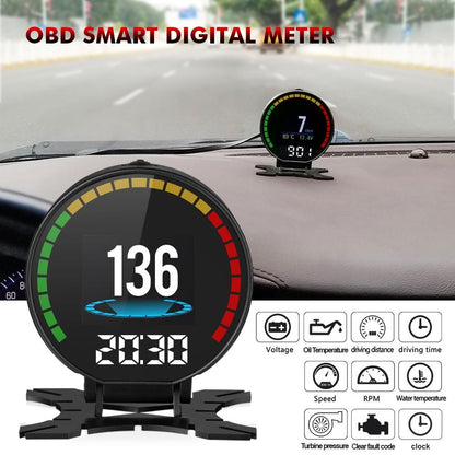 Car Hud Head Up Display Water Temp Speed Voltage