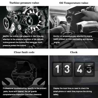 Car Hud Head Up Display Water Temp Speed Voltage