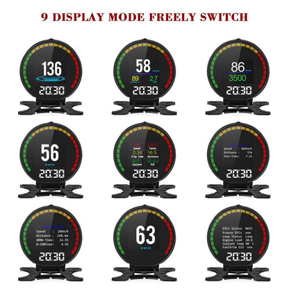 Car Hud Head Up Display Water Temp Speed Voltage