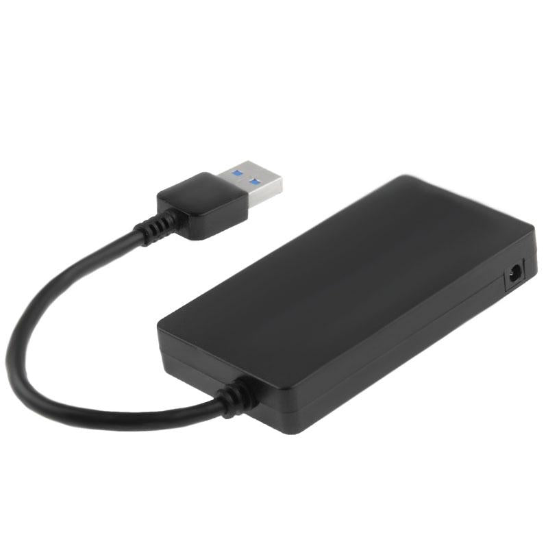 4-Port Usb 3.0 Hub Portable High-Speed Led Hot-Swap