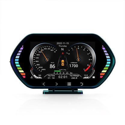 4.5 Inch Hd Obd Lcd Car Gps Slope Meter Hud Display