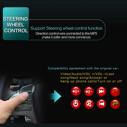 7 Inch Car Mp5 Player - Bluetooth Hands-Free Reverse