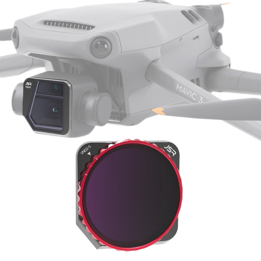 Adjustable Vnd 2.5 Stop Lens Filter for Dji Mavic 3 Drone