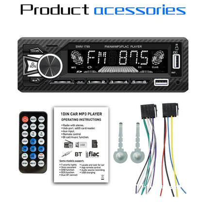 Bluetooth Car Radio Receiver With Remote Control - Mp3 Player 5.1