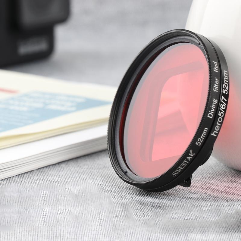52mm Lens Filter Kit for Gopro Hero 7 / 6 / 5 with Adapter and Cap