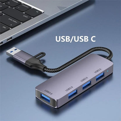 Usb + Type-C 3.0 Converter Hub For Laptop / Tablet
