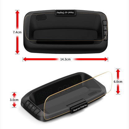 Car Hud Head Up Display Water Temperature / Vehicle Speed / Voltage