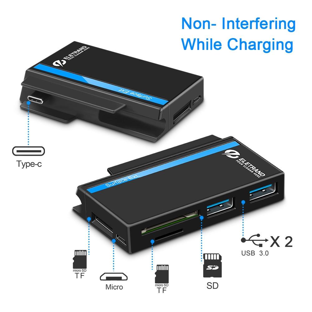 2-In-1 Usb Hub For Microsoft Surface Go